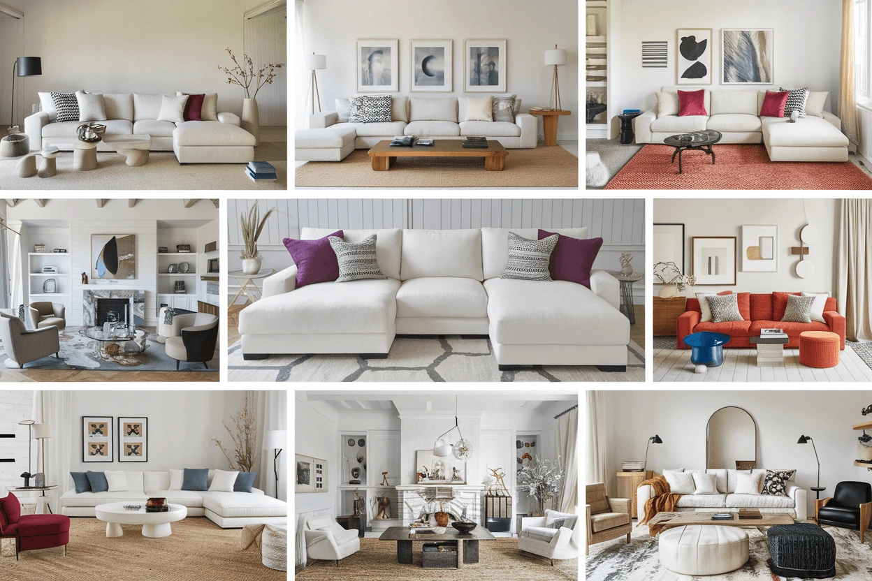 10 Best White Sofa Living Room Ideas - HomlyDesign