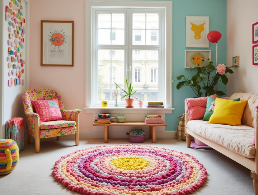 DIY Pom-Pom Rug