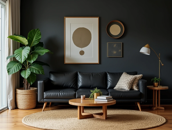 Modern Black Living Room Ideas