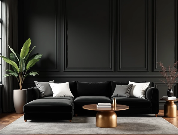 Black Modern Living Room Ideas