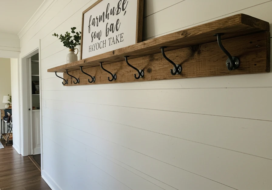 Wall Hooks and Peg Rail Storage