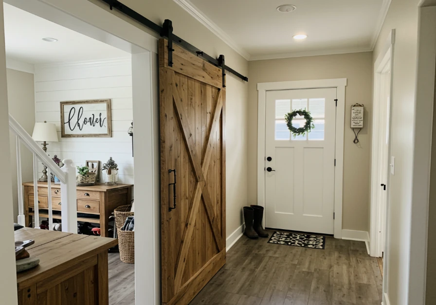 farmhouse style sliding barn door