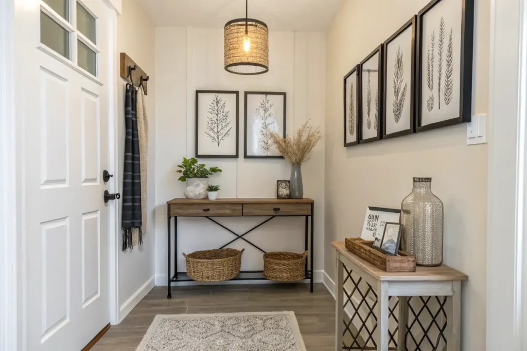 Small Entryway Table Decor Ideas