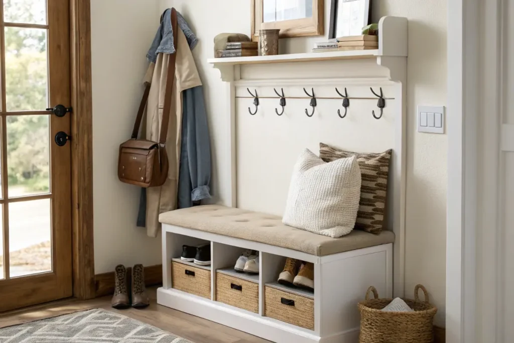 Small Space Mudroom Layout