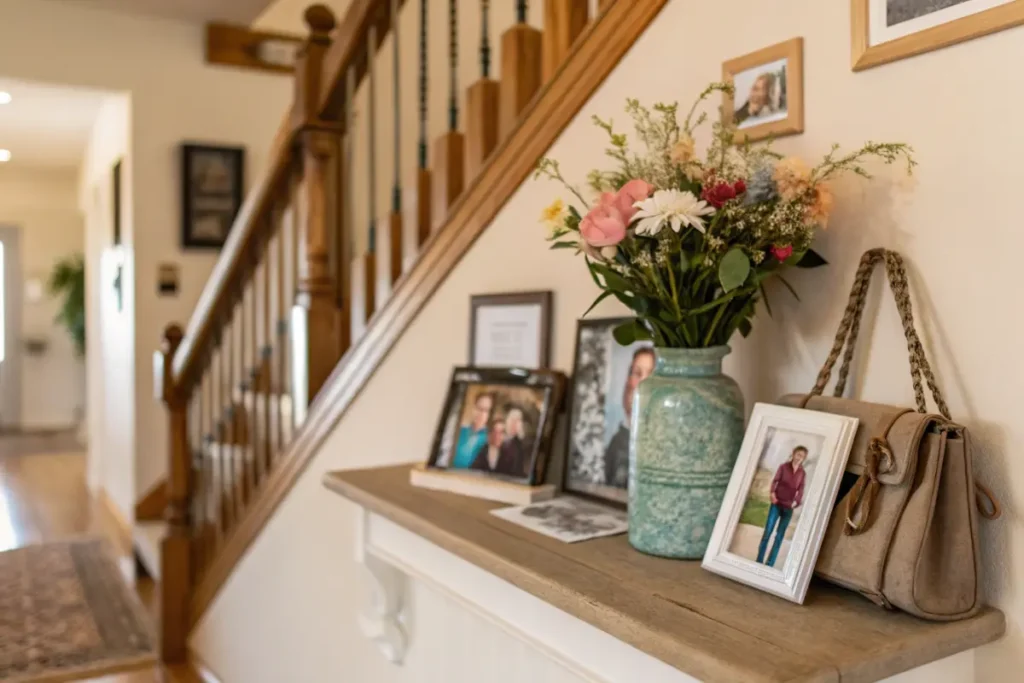 foyer with personalized accessories