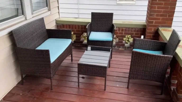 4 Pieces Outdoor Patio Furniture Set