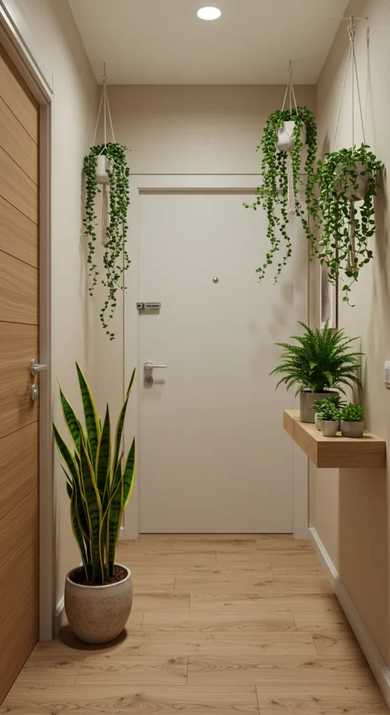 7 Functional Entryway Ideas for Your Apartment Incorporate Greenery