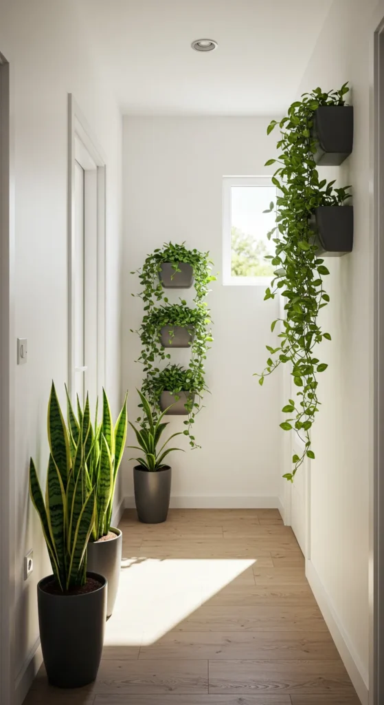 9 Genius Ideas To Maximize A Narrow Entryway Incorporate Plants