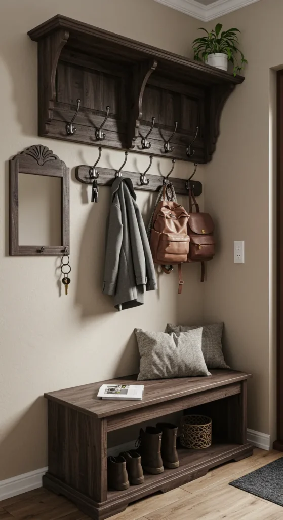 9 Genius Ideas To Maximize A Narrow Entryway Optimize Your Use of Hooks