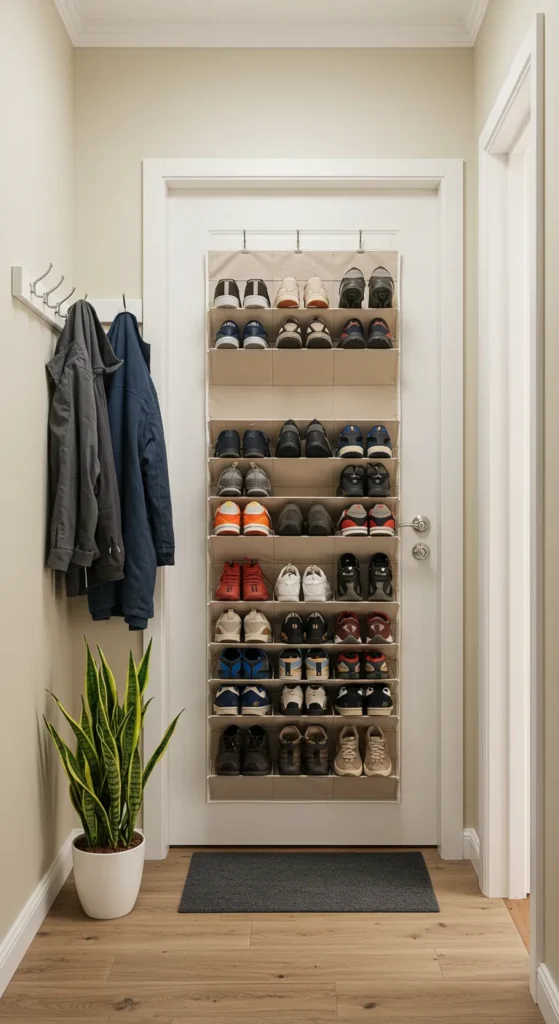 10 Home Entrance Shoe Storage Ideas For Every Style Over-the-Door Shoe Organizers