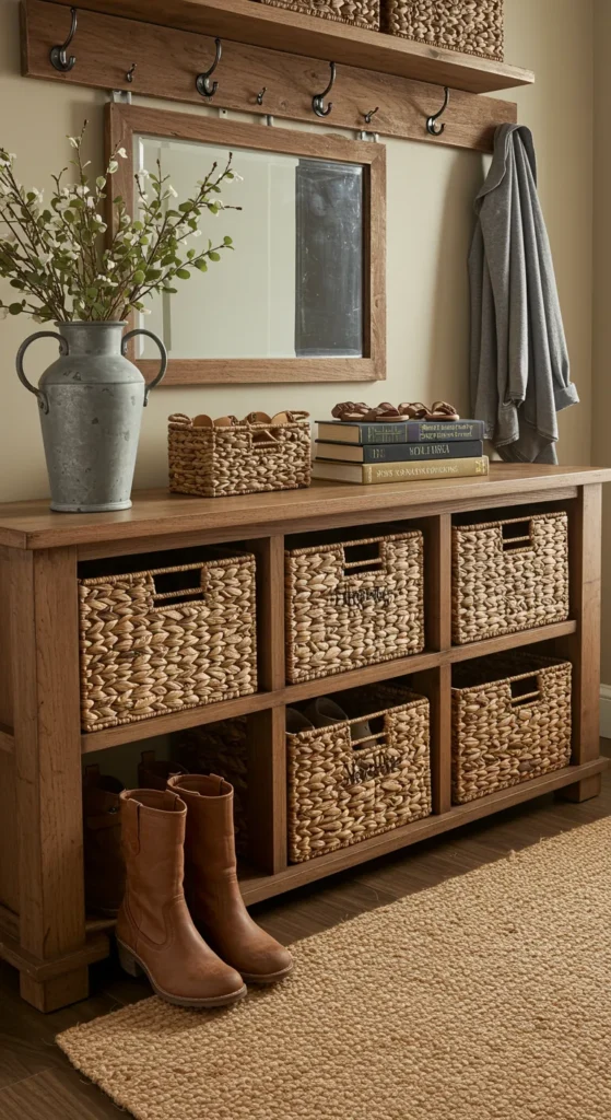 10 Home Entrance Shoe Storage Ideas For Every Style Shoe Baskets