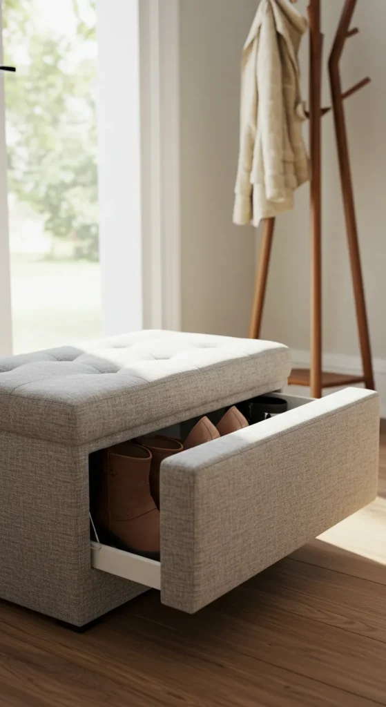 10 Home Entrance Shoe Storage Ideas For Every Style Shoe Storage Ottomans