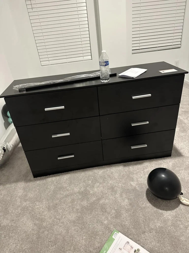 WLIVE Wood Dresser for Bedroom