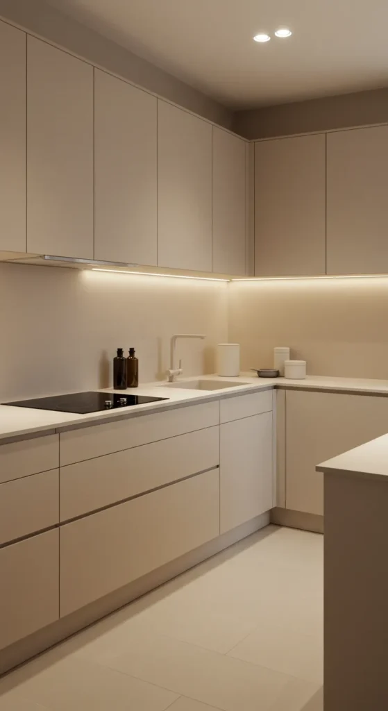 10 Beautiful Beige Kitchens That Inspire Warmth All-beige minimalist kitchen with clean, sleek design