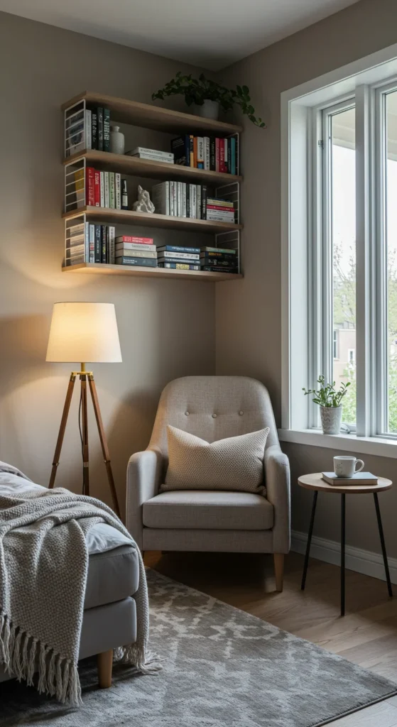 6 Bedroom Design Ideas to Transform Your Space Bedroom corner with a comfy reading nook setup