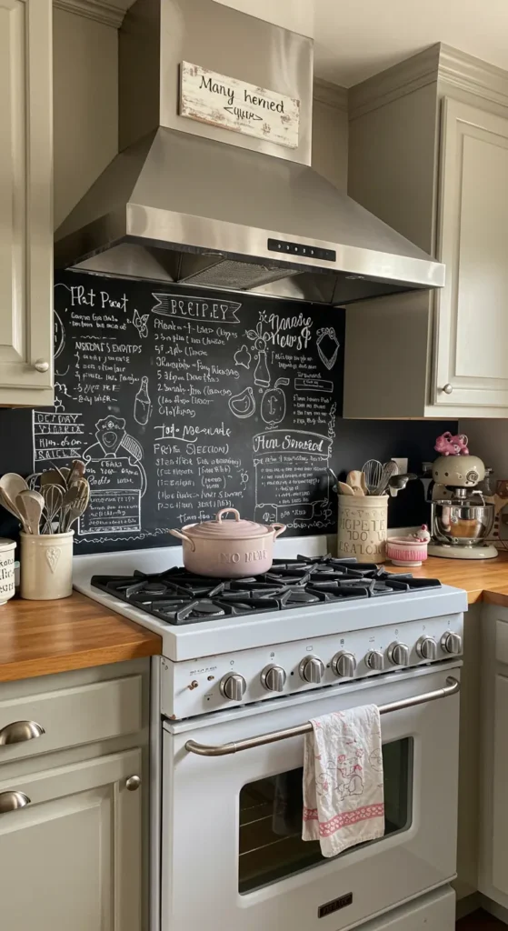 8 Unique Farmhouse Kitchen Backsplash Ideas Chalkboard Paint