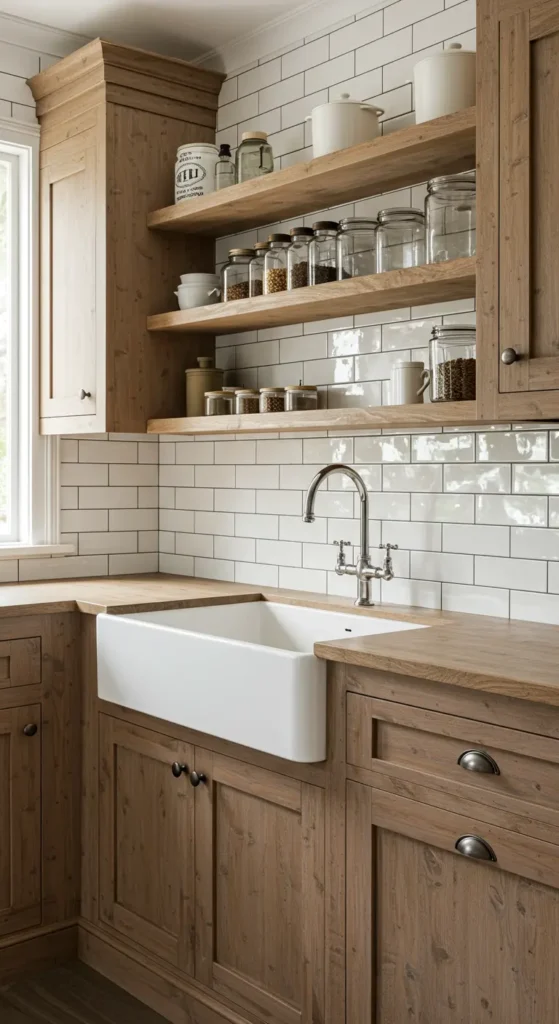 8 Unique Farmhouse Kitchen Backsplash Ideas Classic Subway Tiles