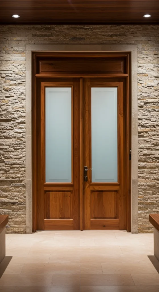9 Elegant Modern Teak Wood Main Door Design Entrance Classic Teak Double Door