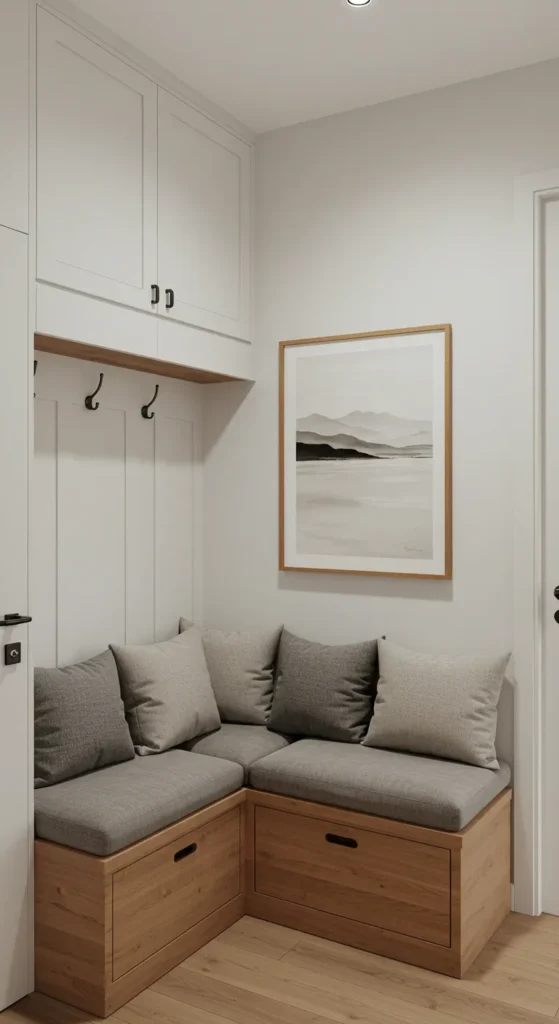 12 Stylish Entryway Benches to Elevate Your Entrance Design Corner Bench