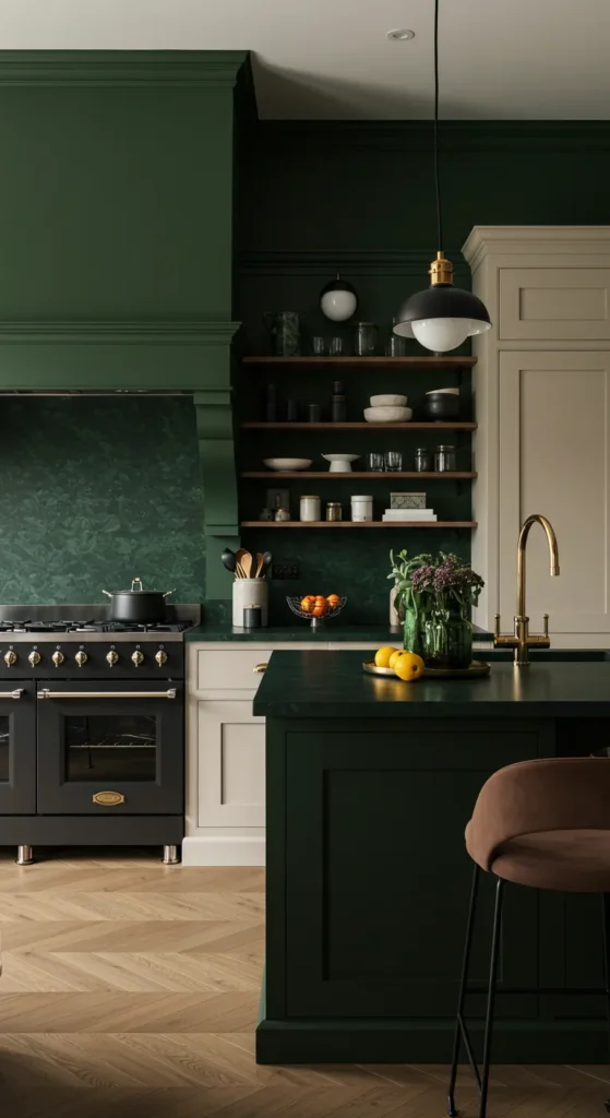 7 Stylish Green Kitchen Ideas for a Fresh Look Deep Forest Green Elegance