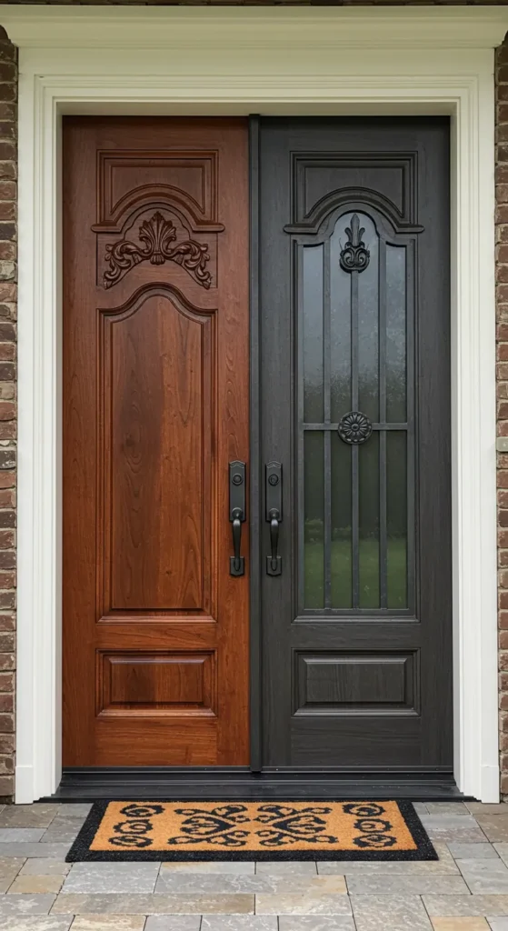 10 Stylish Safety Door Designs for Modern Entrances Dual-Layered Doors