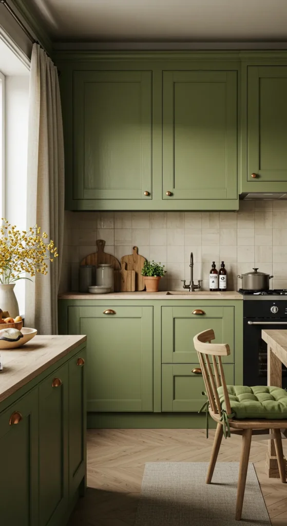 7 Stylish Green Kitchen Ideas for a Fresh Look Earthy Olive Tones