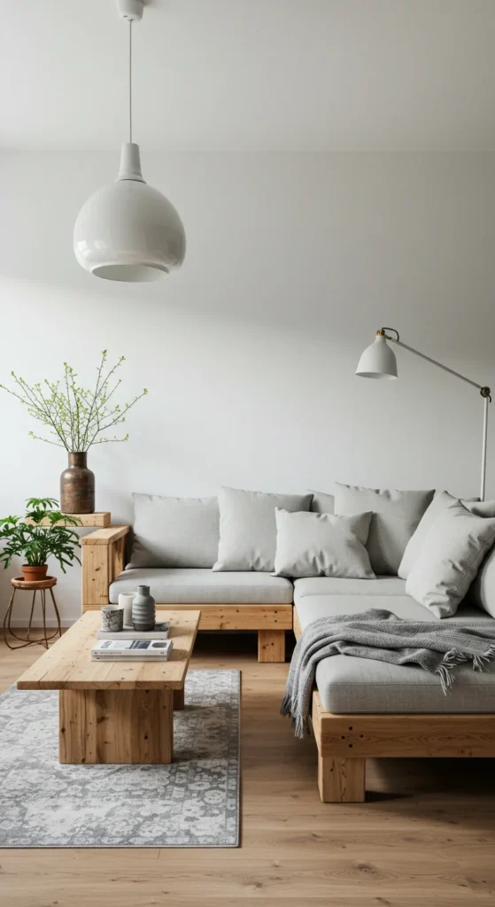 8 Living Room Interior Design Trends Eco-conscious small living room with sustainable decor