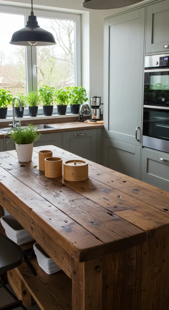 10 Stylish Kitchen Decor Ideas for New Homes Eco-friendly kitchen with wood elements and green plants