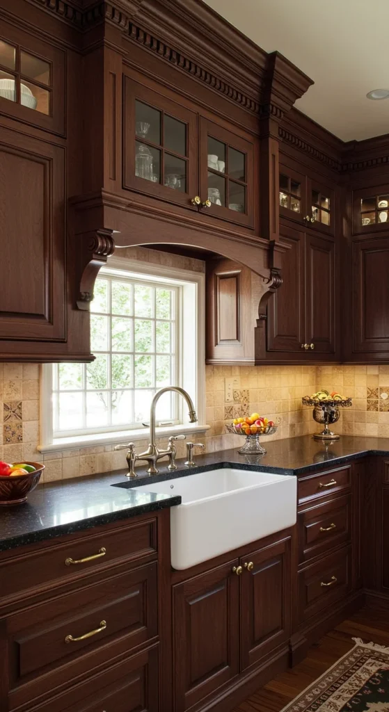 6 Elegant Cabinet Styles That Redefine Elegance Elegant raised-panel kitchen cabinets in classic wood finish