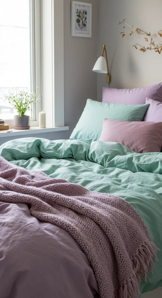 7 Simple Ideas for a Home Bedroom Refresh Fresh bedding in soft pastel tones adds comfort and style