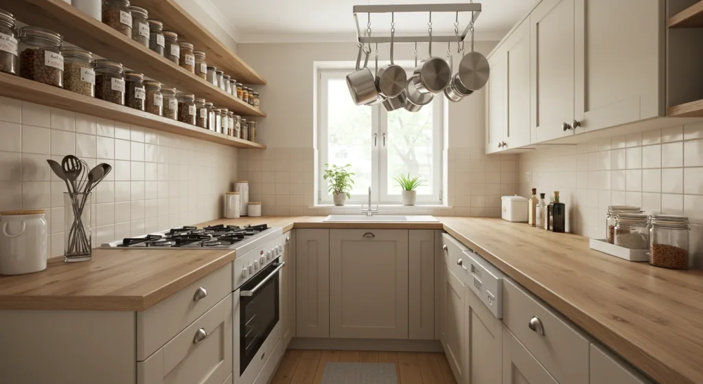 8 Galley Kitchen Design Ideas Galley kitchen with efficient vertical storage