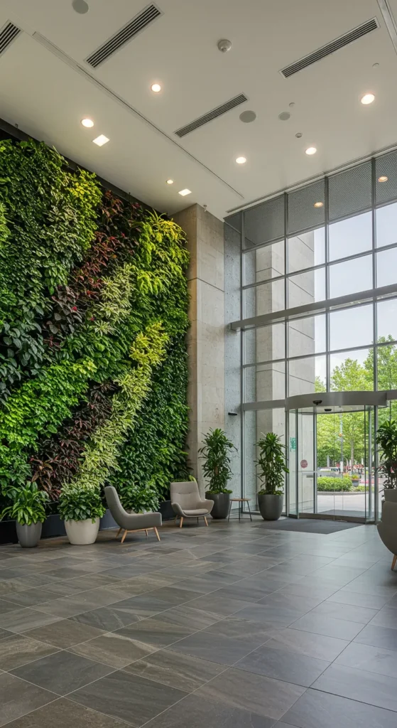 8 Stunning Entrance Lobby Design Upgrades Greenery for a breath of Fresh Air