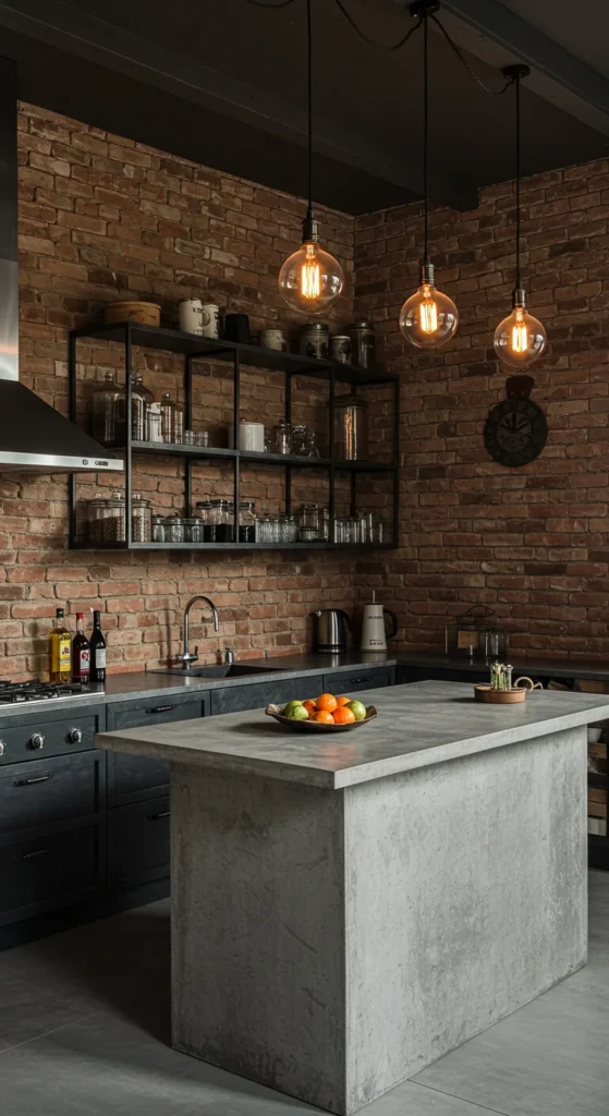 10 Stunning Bloxburg Kitchen Ideas to Inspire You Industrial Bloxburg kitchen with brick walls and metal