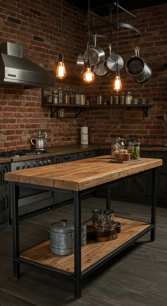 8 Creative Kitchen Island Designs You'll Love Industrial kitchen Design