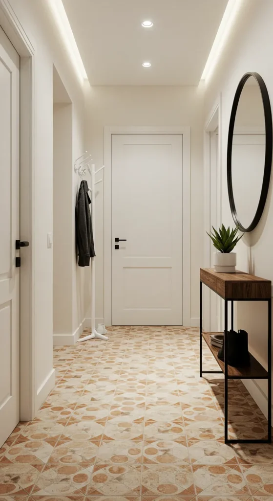 9 Unique Entrance Hall Ideas for a Welcoming Space Install Patterned Tiles
