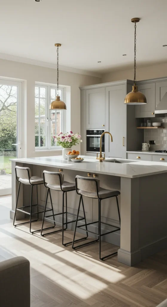 9 Kitchen Aesthetic Ideas That Will Instantly Transform Your Space Kitchen with a large multifunctional island