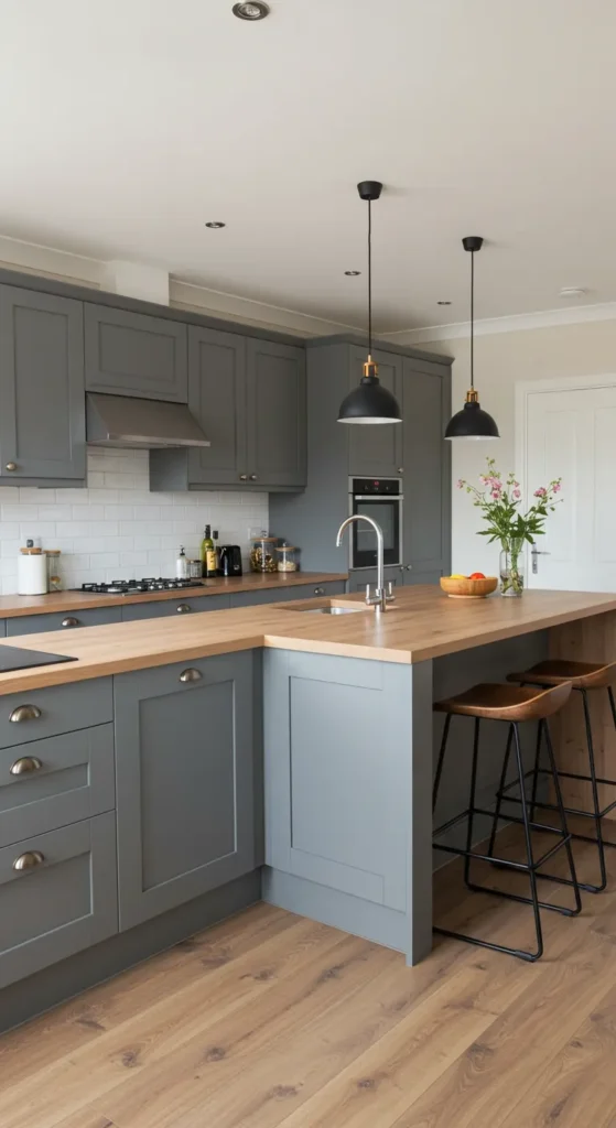 7 Open Kitchen Ideas for Modern, Stylish Homes L-shaped open kitchen with island and modern finishes