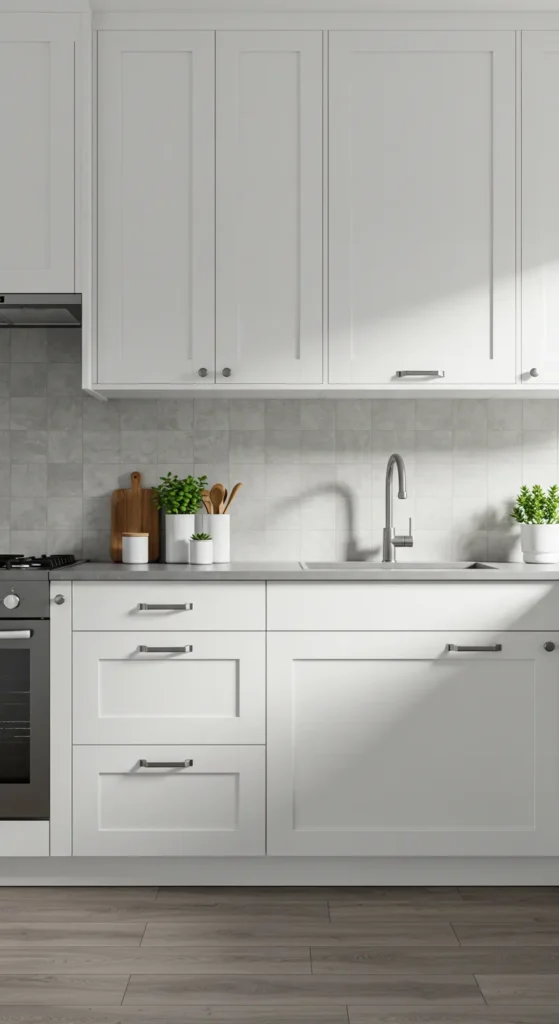 9 Kitchen Aesthetic Ideas That Will Instantly Transform Your Space Minimalist kitchen with white cabinets and clean lines