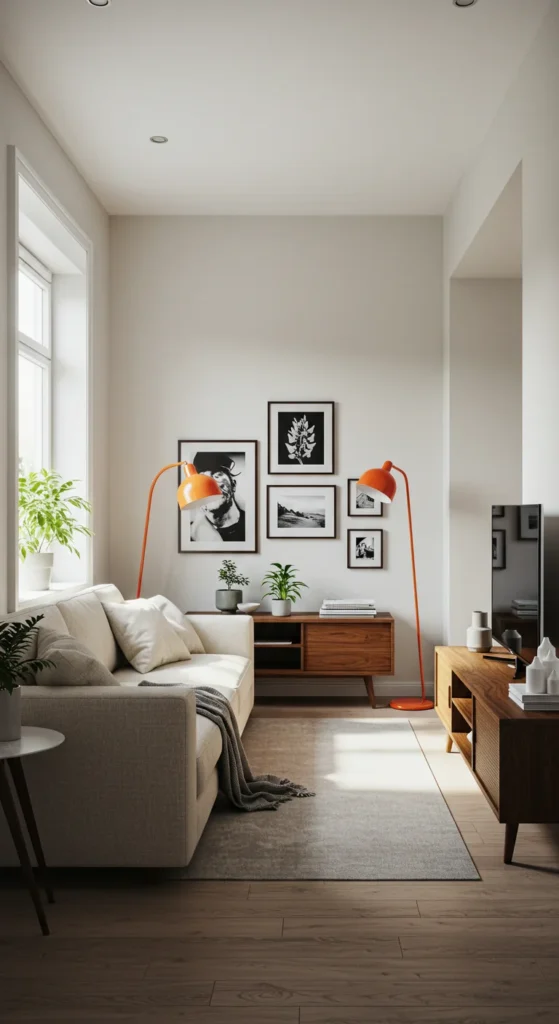 8 Living Room Interior Design Trends Minimalist small living room with a touch of personality