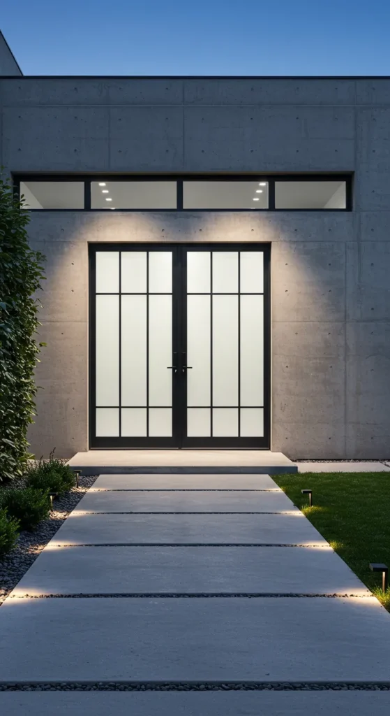 10 Double Door Entrance Ideas to Boost Your Home's Curb Appeal Modern Minimalist Design