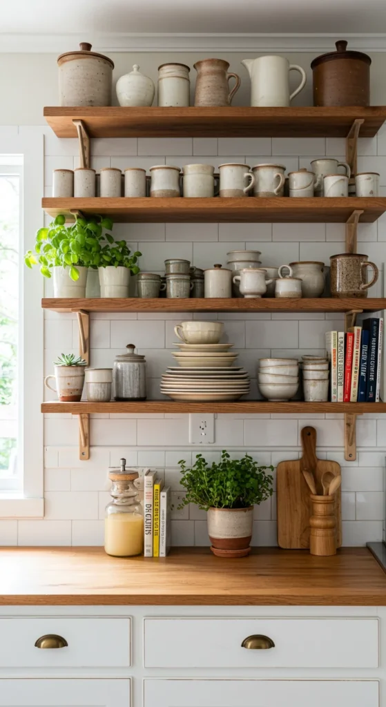 9 Stylish Modern Kitchen Cabinet Designs We Love Modern kitchen with open wooden shelves and decor items