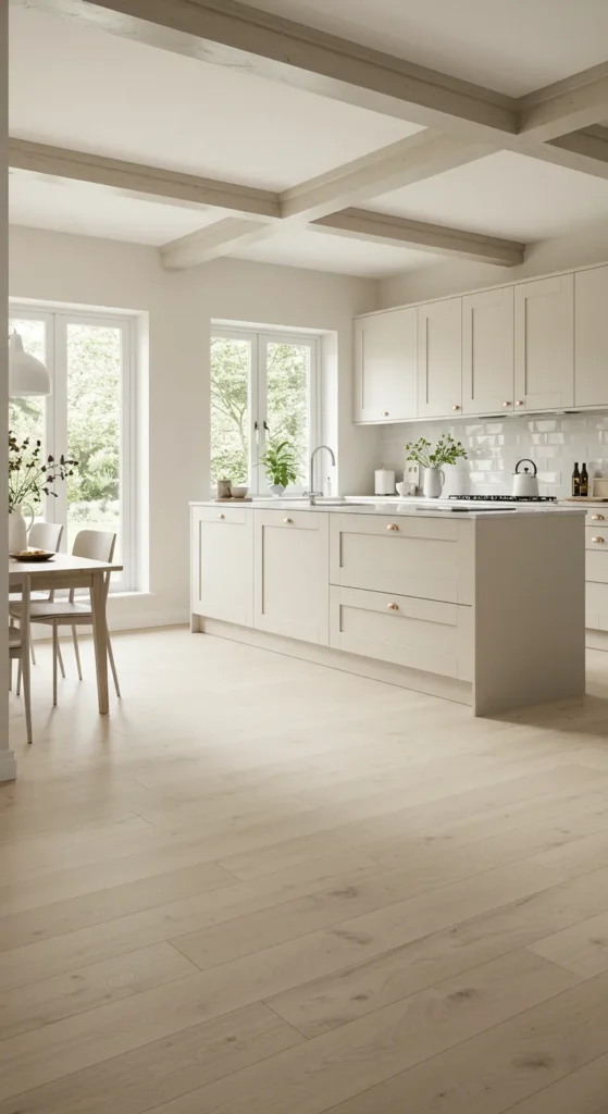10 Beautiful Beige Kitchens That Inspire Warmth Open beige kitchen filled with natural light