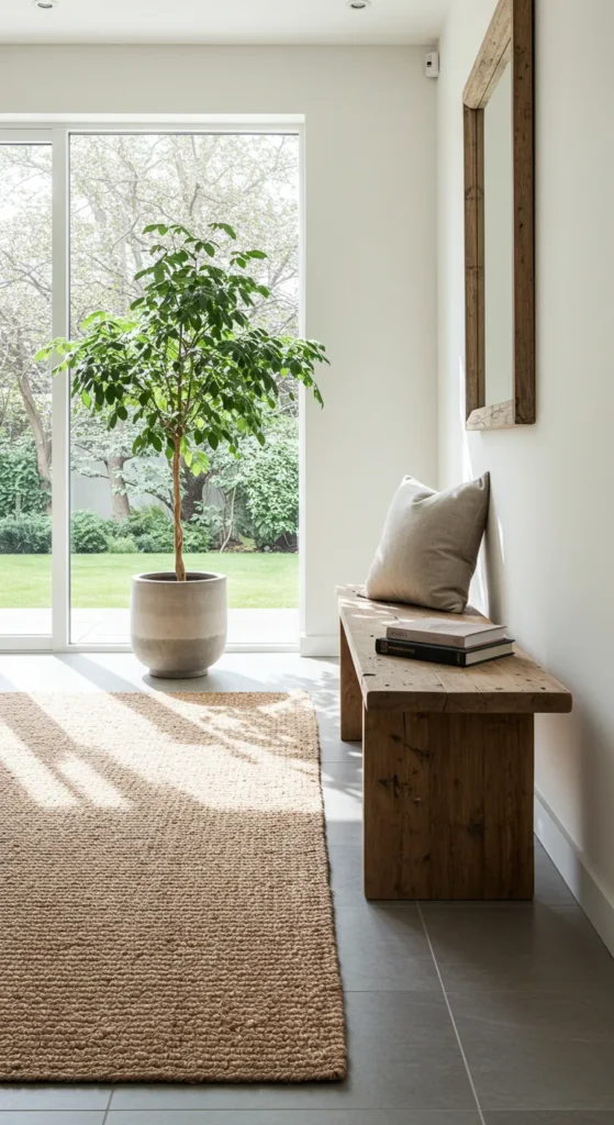 12 Stylish Entryway Benches to Elevate Your Entrance Design Outdoor-Inspired Bench