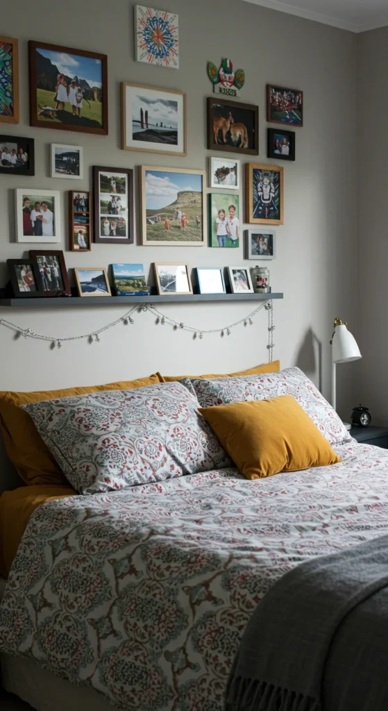 6 Bedroom Design Ideas to Transform Your Space Personalized bedroom with art, souvenirs, and color