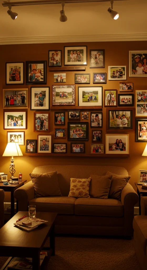 6 Inspirational Living Room Decor Ideas Personalized living room with photos and travel decor
