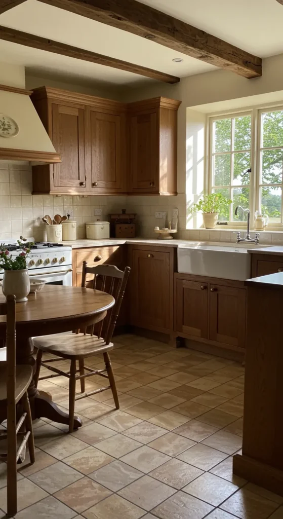 8 kitchen colour combination That Wow Your Space Rustic brown and cream kitchen with farmhouse style