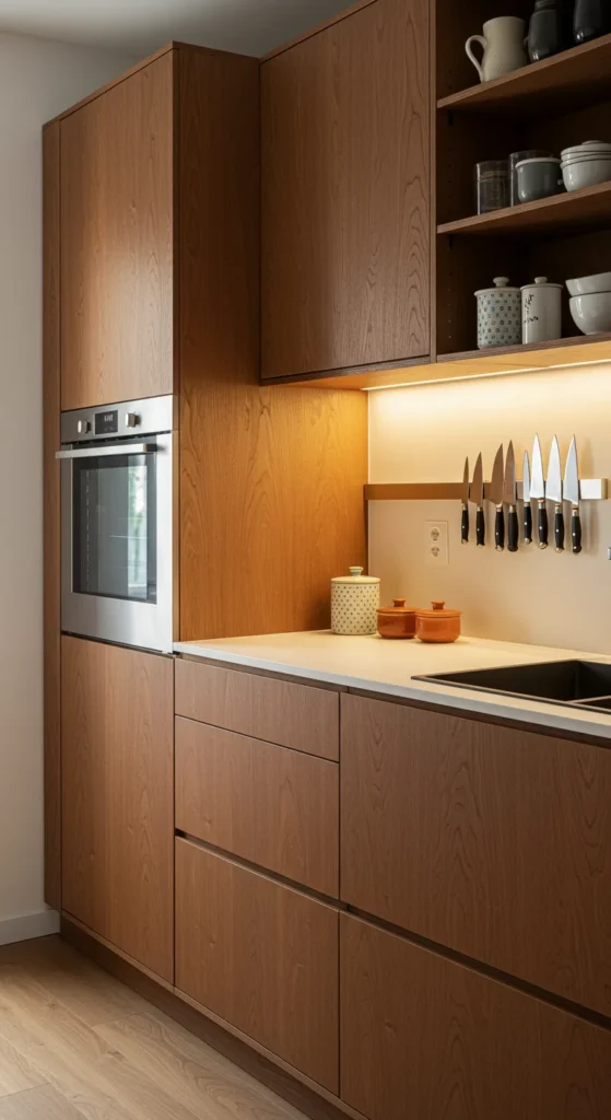 6 Small Kitchen Remodel Ideas to Maximize Space Small kitchen using tall cabinets and vertical wall storage