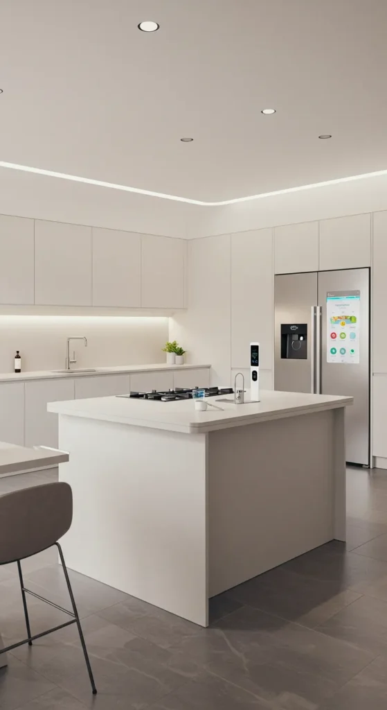 10 Stylish Kitchen Decor Ideas for New Homes Smart kitchen with high-tech appliances and automation