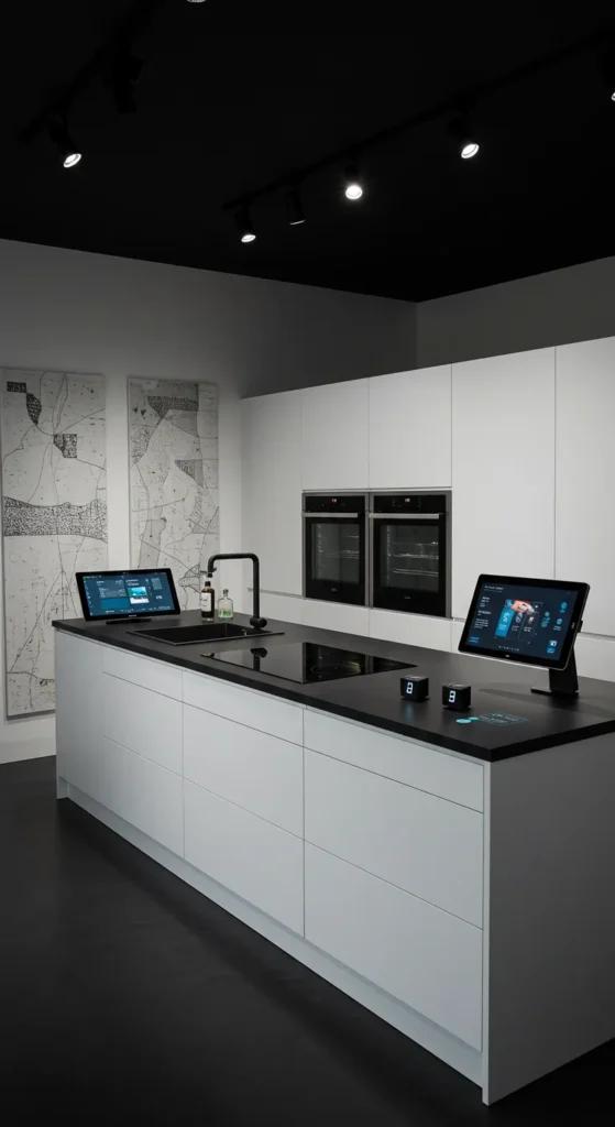 9 Kitchen Aesthetic Ideas That Will Instantly Transform Your Space Smart kitchen with modern tech and clean design