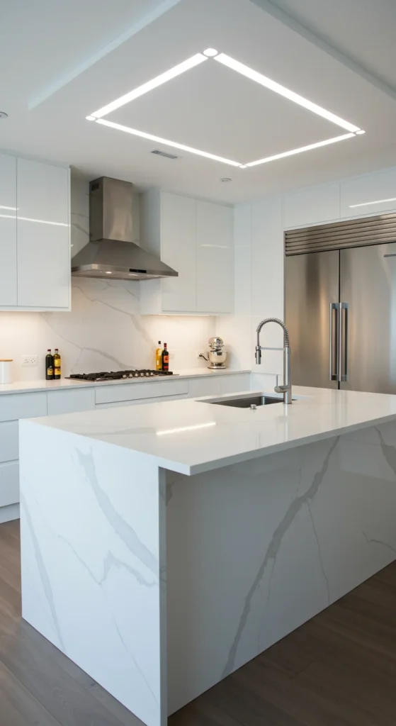 7 Kitchen Lighting Ideas for Style & Practical Use Smart lighting in kitchen controlled by a phone app